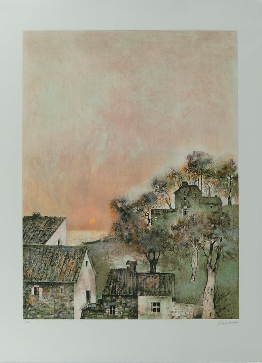 Antonio RIVERA : Orage d'un soir - Lithographie originale signée