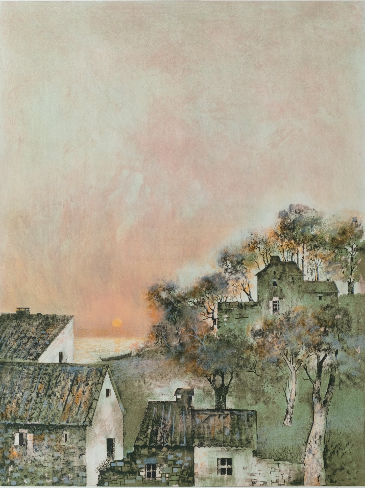 Antonio RIVERA : Orage d'un soir - Lithographie originale signée