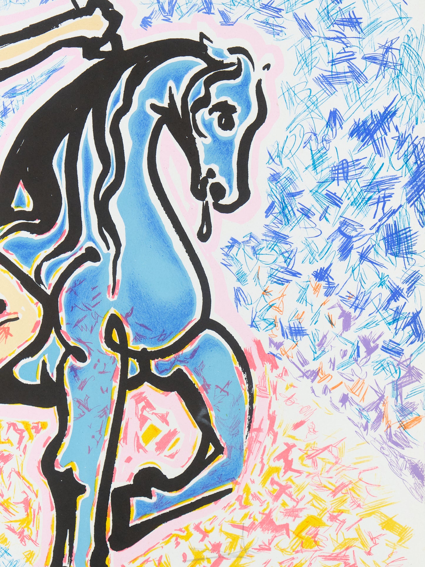 Salvador DALI : Le cavalier - Lithographie originale signée
