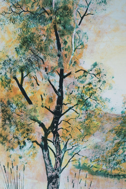 Antonio RIVERA : Au bord de la rivière - Lithographie originale signée