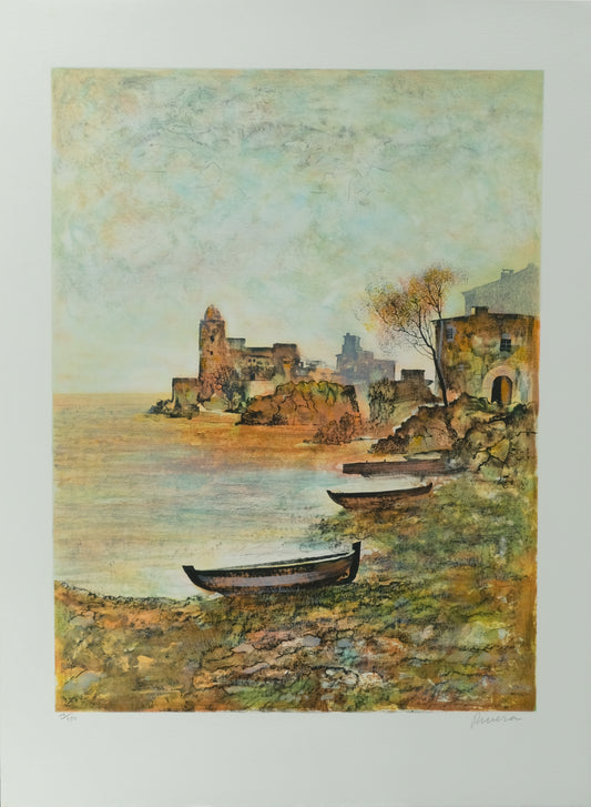 Antonio RIVERA : Le vieux phare - Lithographie originale signée