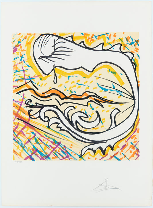 Salvador DALI : Le son de la foi - Lithographie originale signée