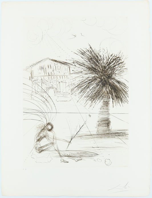 Salvador DALI : Mission Dolores - Gravure originale signée