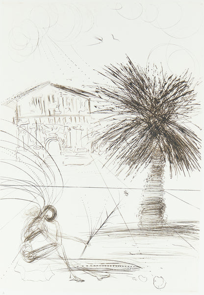 Salvador DALI : Mission Dolores - Gravure originale signée