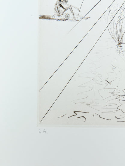 Salvador DALI : City Hall - Gravure originale signée