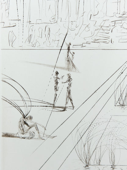 Salvador DALI : City Hall - Gravure originale signée