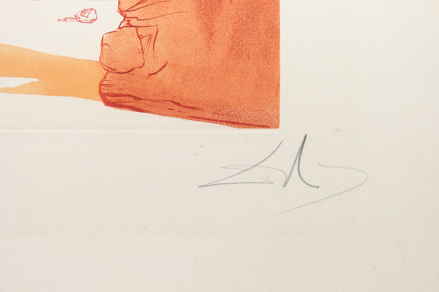 Salvador DALI : Plage à Cadaques - Gravure originale signée