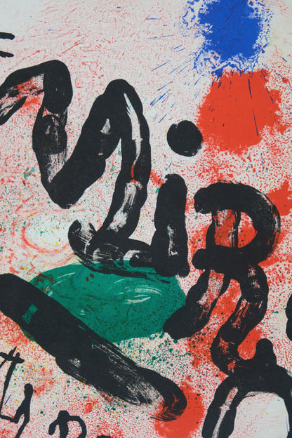 Joan MIRO : Composition abstraite Miro - Lithographie originale