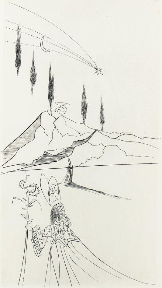 Salvador DALI : L'Evêque - Gravure originale signée