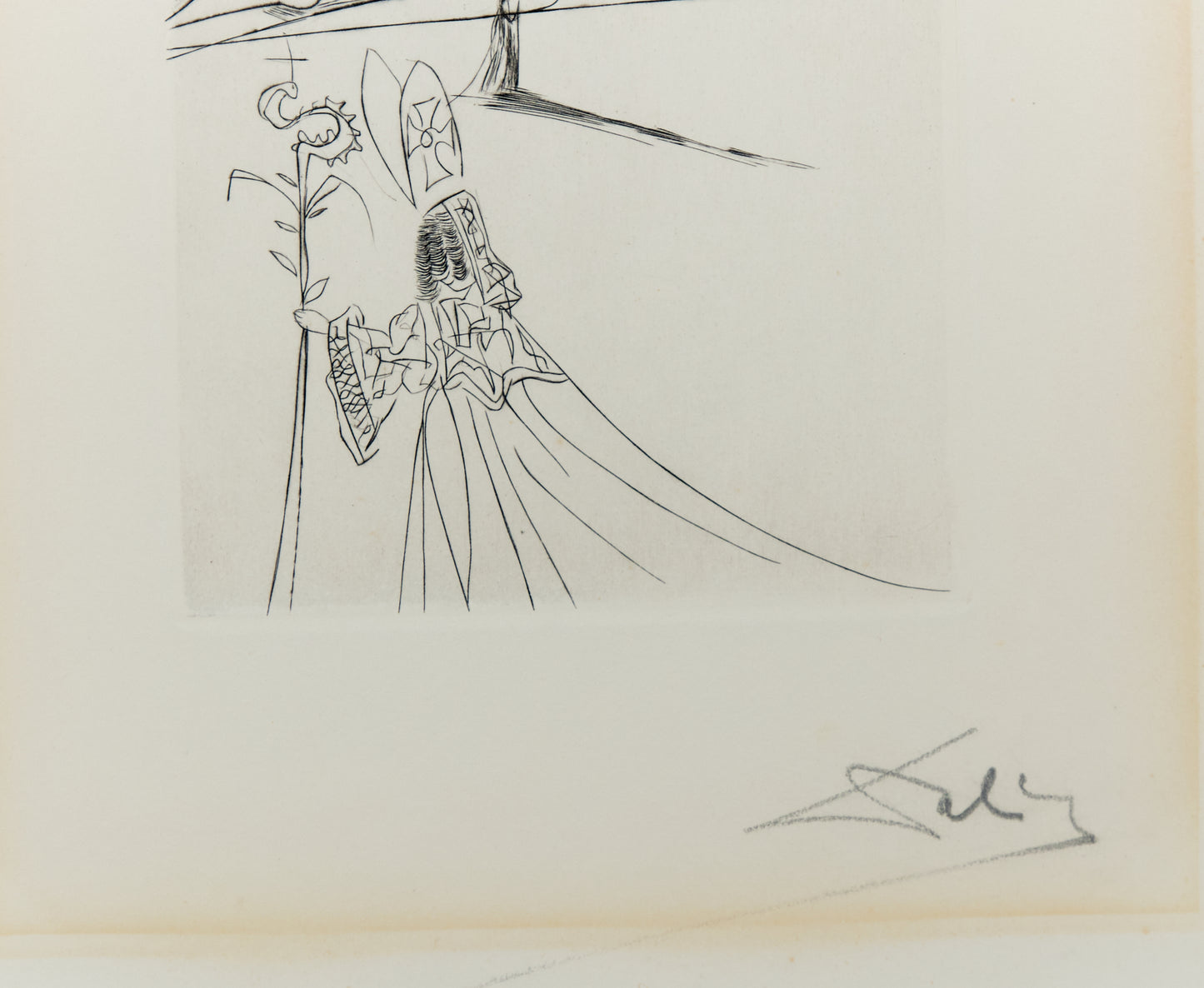 Salvador DALI : L'Evêque - Gravure originale signée