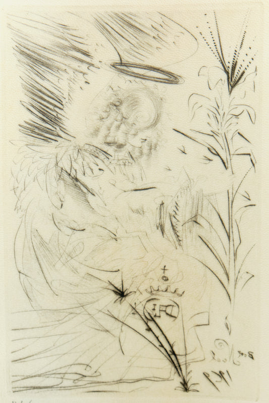 Salvador DALI : L'Ange - Gravure originale signée