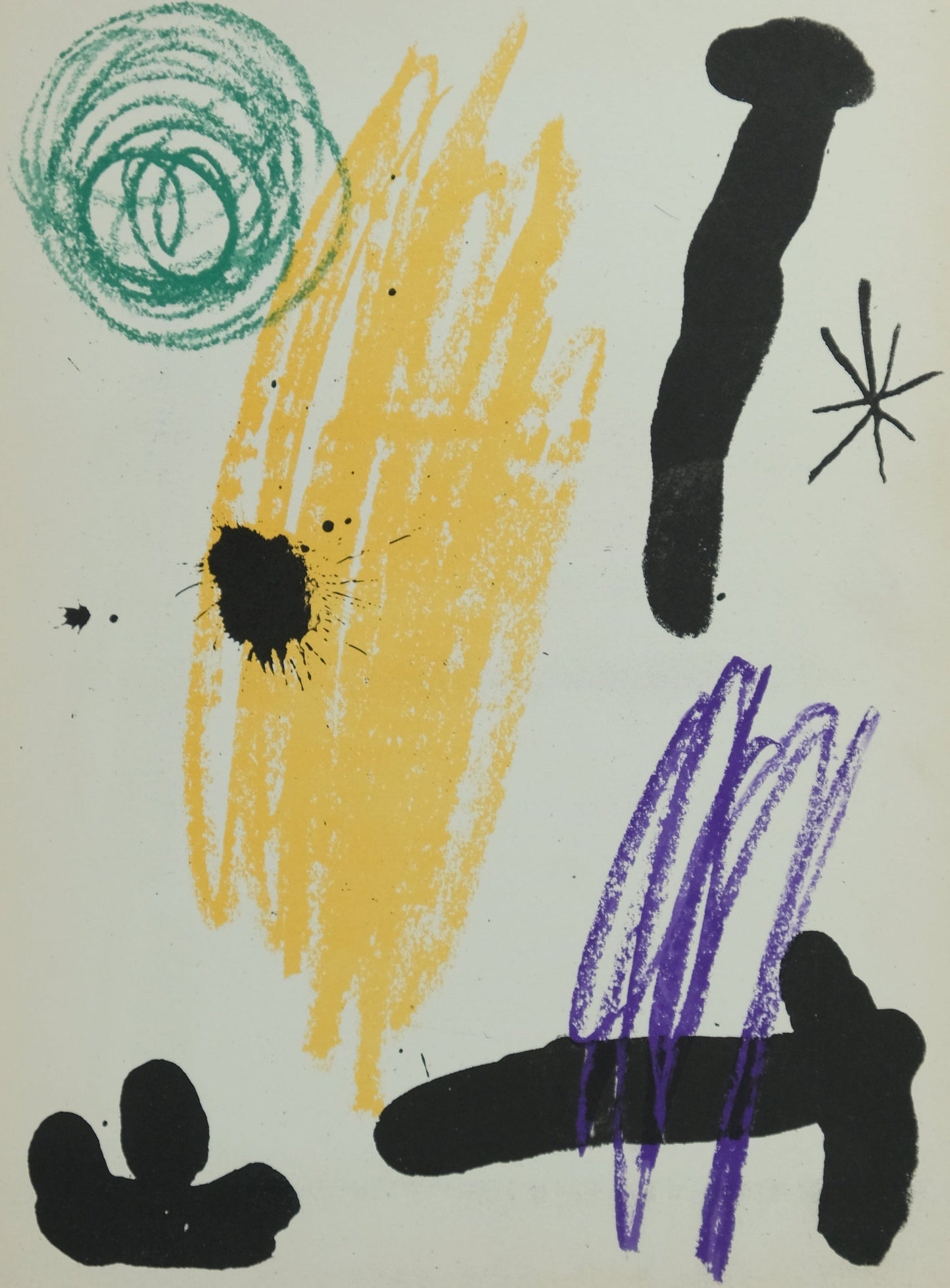 Joan MIRO : Obra Inedita Recent III - Lithographie originale