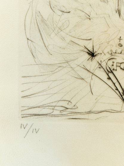 Salvador DALI : L'Ange - Gravure originale signée