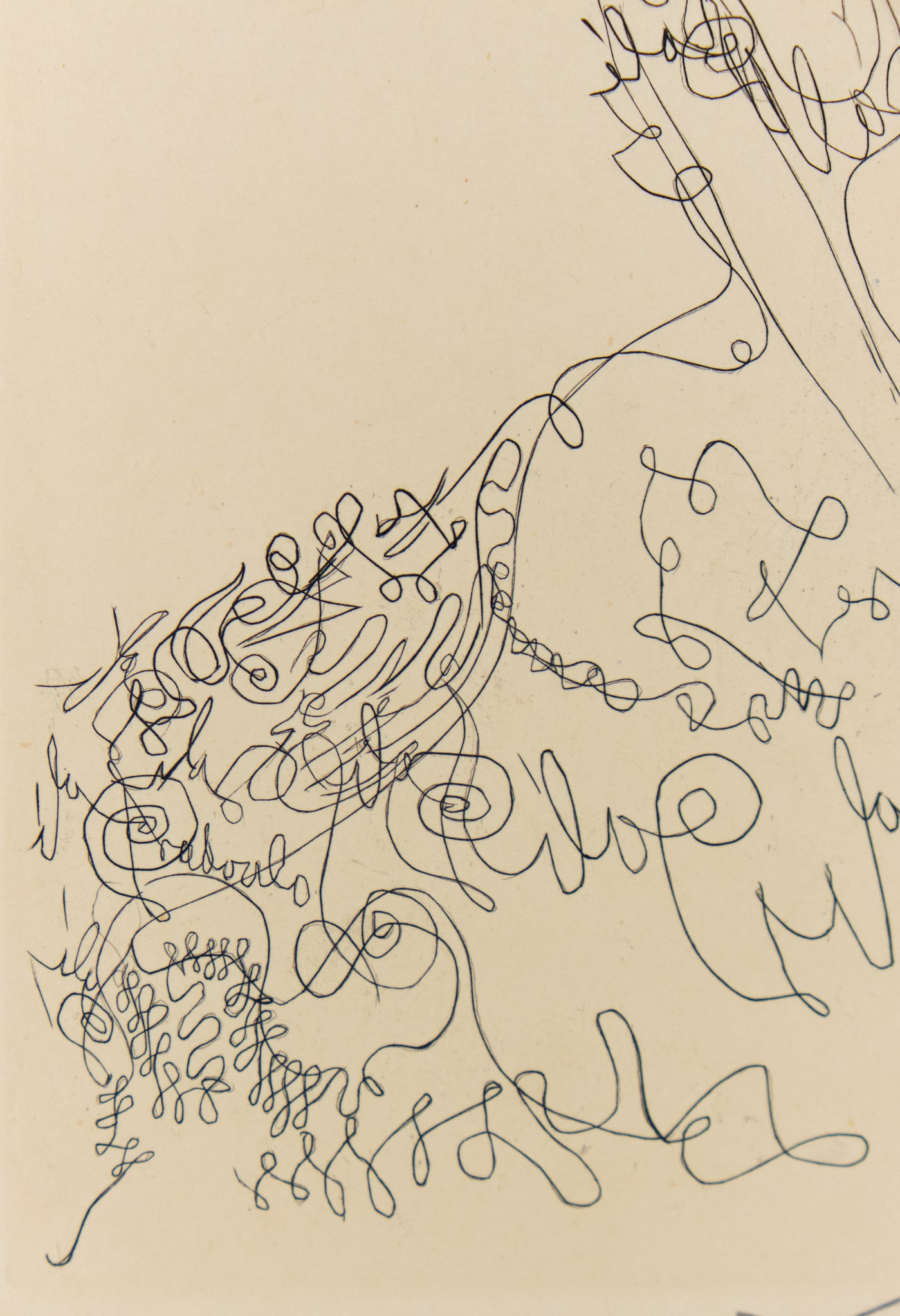 Salvador DALI : La Dame de l'Orangerie - Gravure originale signée