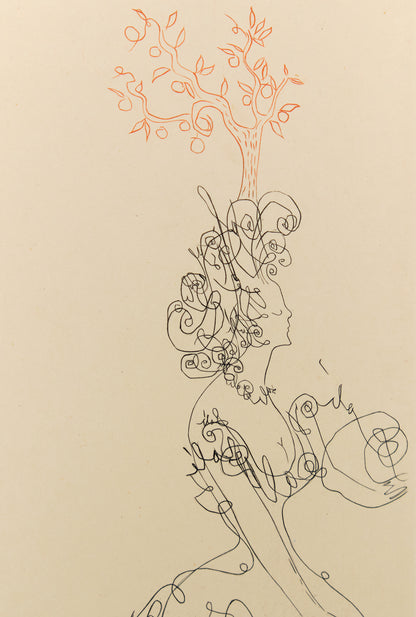 Salvador DALI : La Dame de l'Orangerie - Gravure originale signée