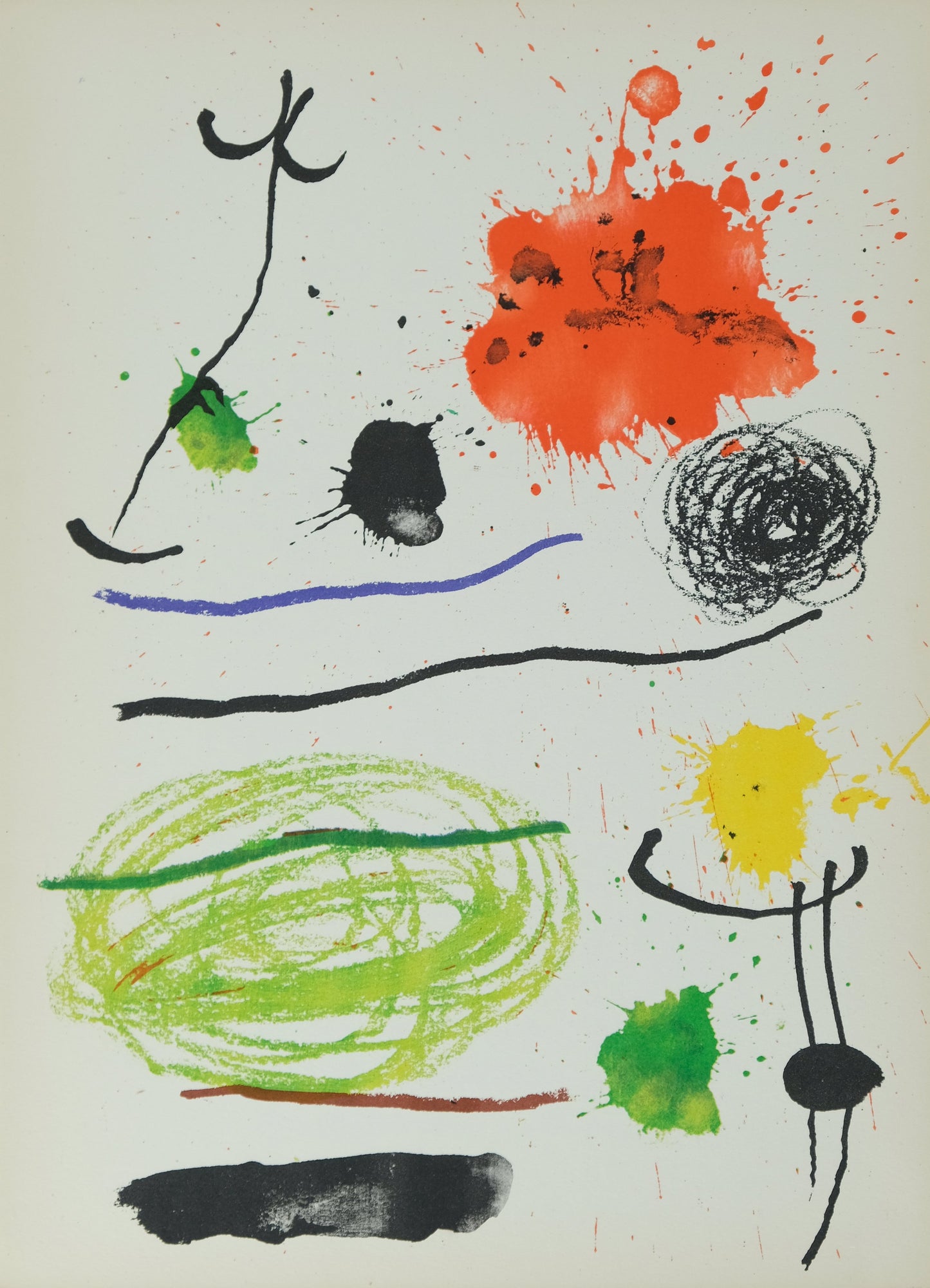 Joan MIRO : Obra Inedita Recent VII - Lithographie originale