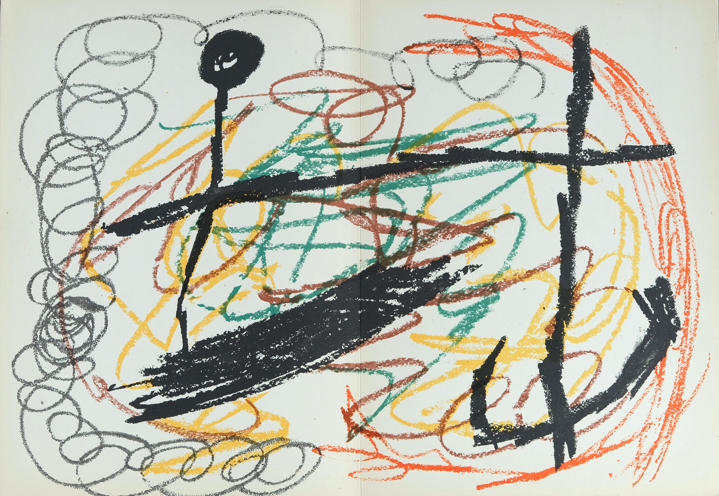 Joan MIRO : Obra Inedita Recent X - Lithographie originale