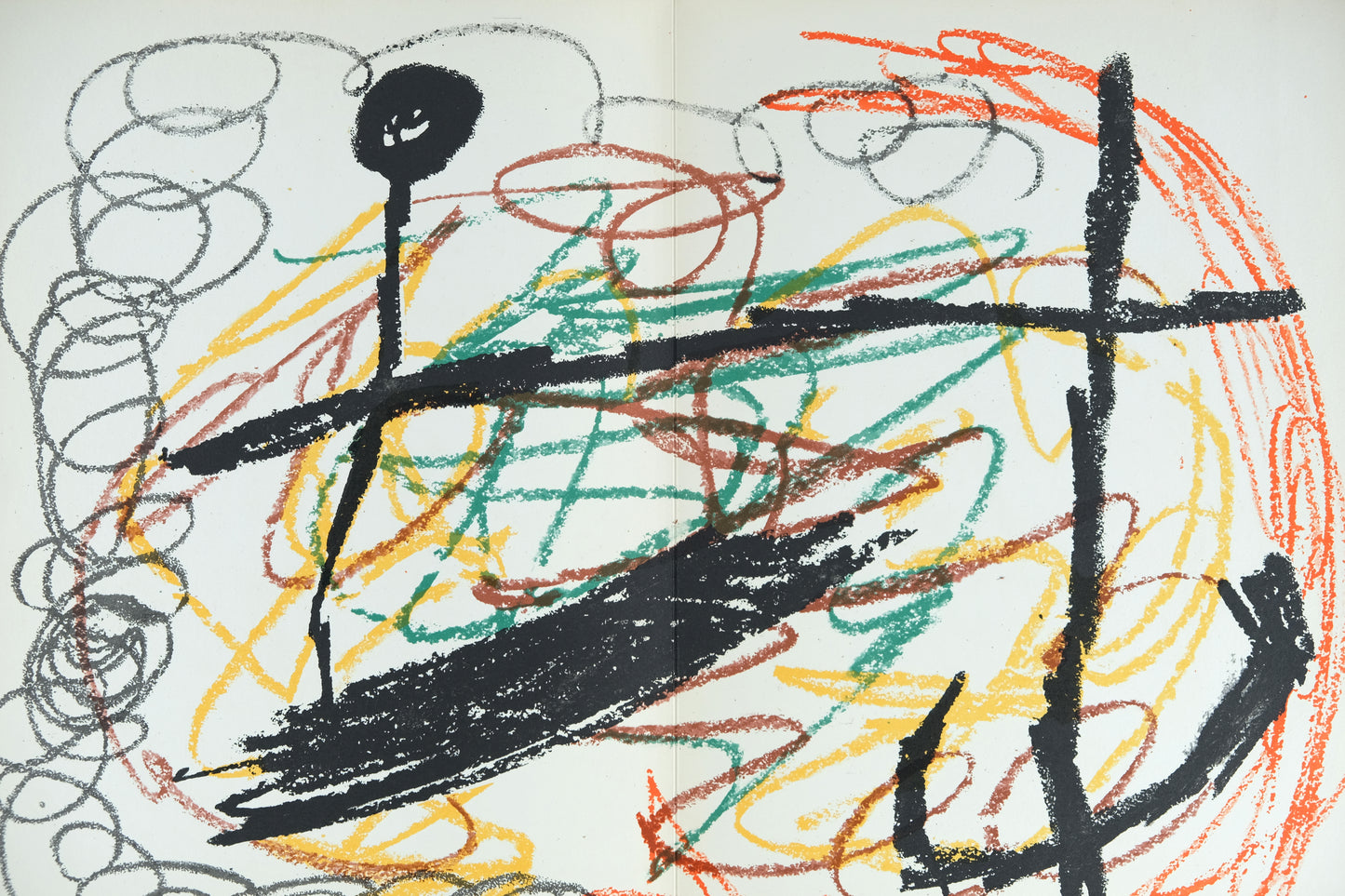 Joan MIRO : Obra Inedita Recent X - Lithographie originale