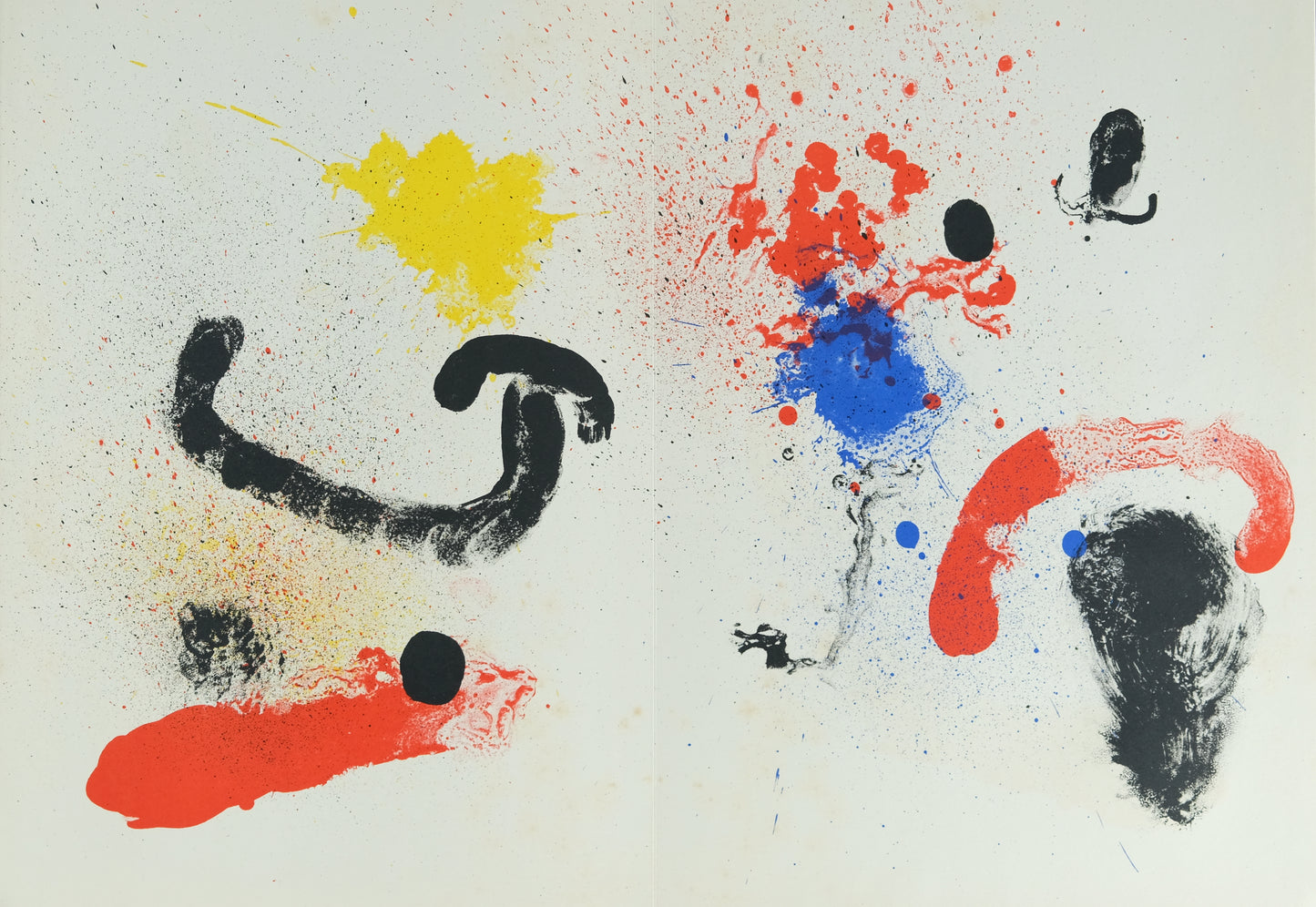 Joan MIRO : Composition surréaliste - Lithographie originale