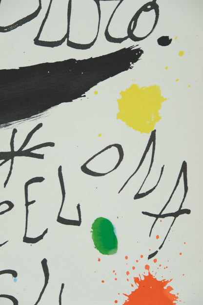 Joan MIRO : Obra Inedita Recent VIII - Lithographie originale