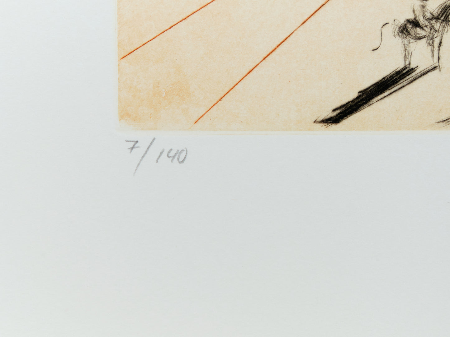 Salvador DALI : Don Quichotte et les moulins à vent - Gravure originale signée