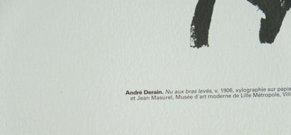 André DERAIN : Nu aux bras levés - Xylographie