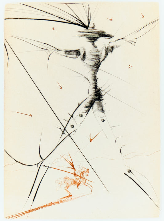 Salvador DALI : Le petit chevalier - Gravure originale signée