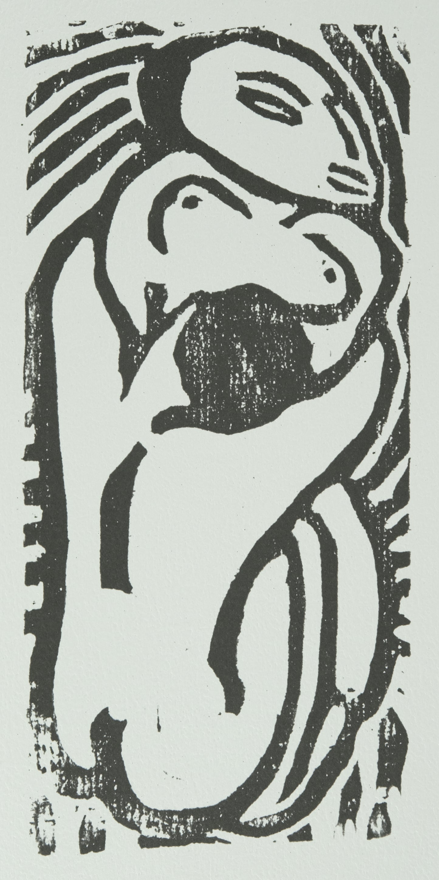 André DERAIN : Couple enlacé - Xylographie