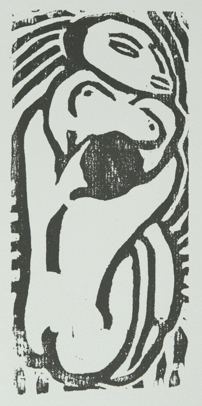 André DERAIN : Couple enlacé - Xylographie