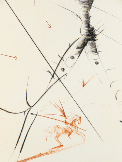 Salvador DALI : Le petit chevalier - Gravure originale signée