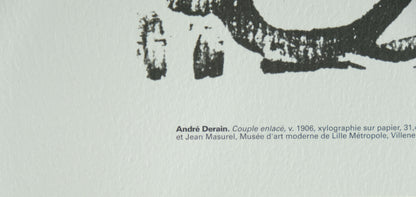 André DERAIN : Couple enlacé - Xylographie