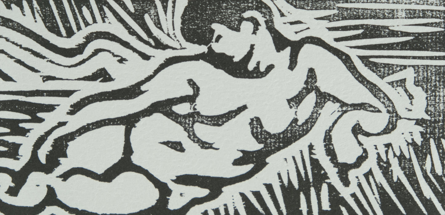 André DERAIN : Nus couchés au bord de l'eau - Xylographie