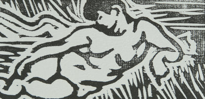 André DERAIN : Nus couchés au bord de l'eau - Xylographie