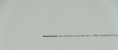 André DERAIN : Nus couchés au bord de l'eau - Xylographie