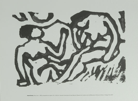 André DERAIN : Deux nus - Xylographie