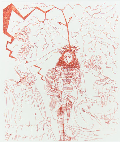 Salvador DALI : Benjamin FRANKLIN - Gravure originale signée