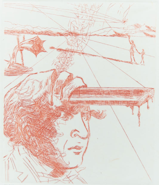 Salvador DALI : Thomas EDISON - Gravure originale signée