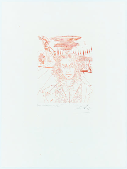Salvador DALI : LONGFELLOW - Gravure originale signée