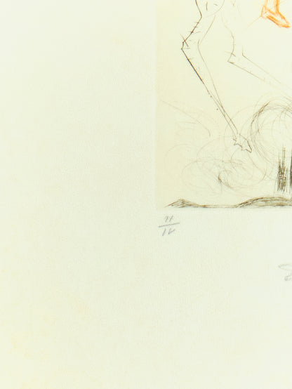 Salvador DALI : Père Noël - Gravure originale signée