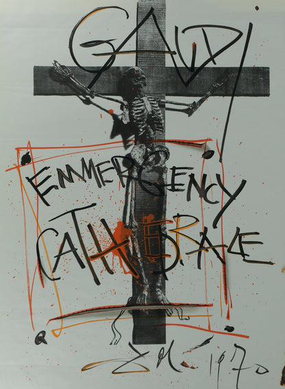 Salvador DALI : Emergency Cathedrale : Gaudi - Lithographie originale signée