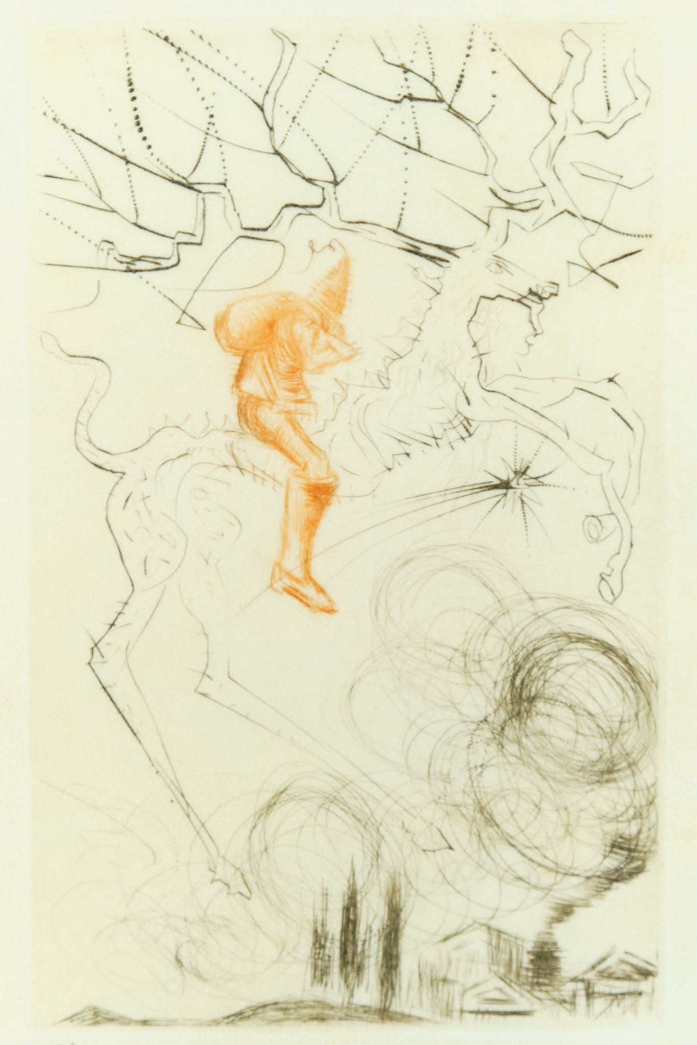 Salvador DALI : Père Noël - Gravure originale signée