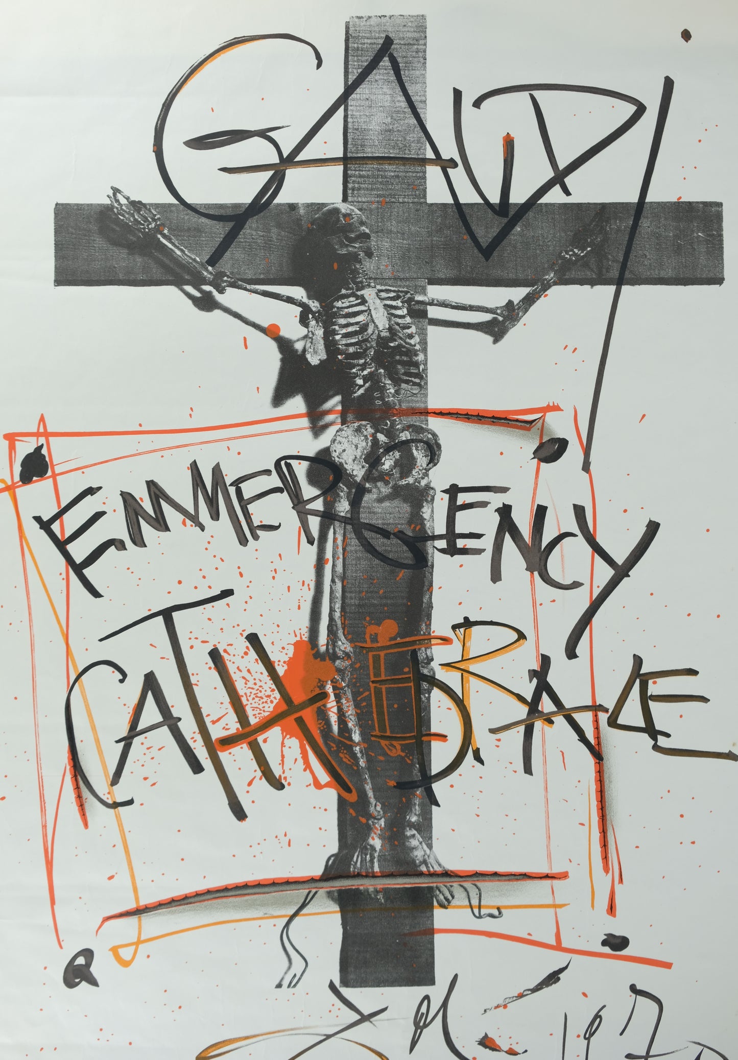 Salvador DALI : Emergency Cathedrale : Gaudi - Lithographie originale signée