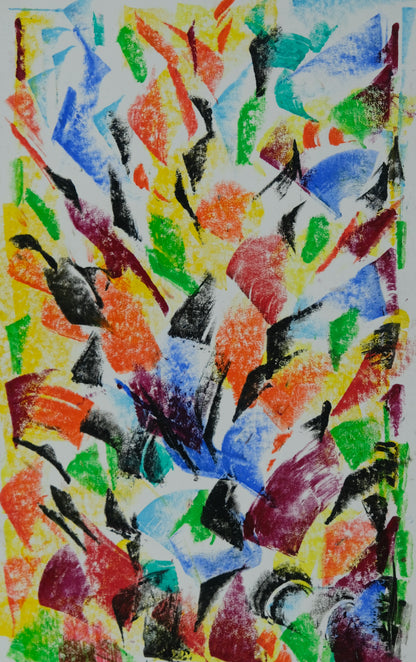 Françoise GALLE - Coucher d'ombres - Pastel signé