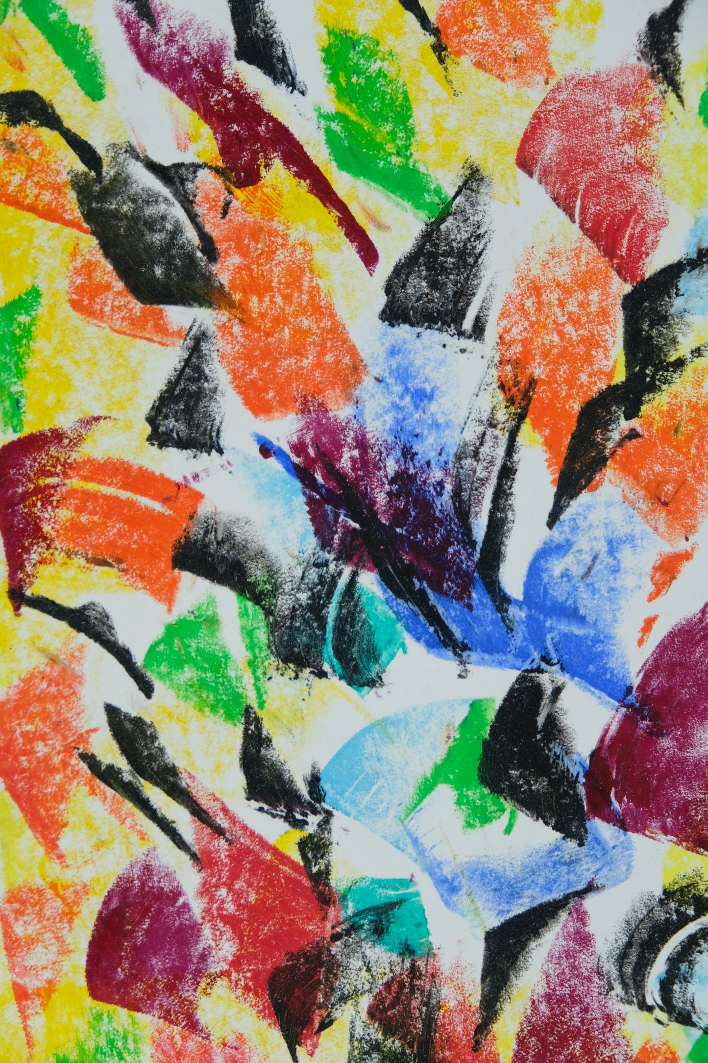 Françoise GALLE - Coucher d'ombres - Pastel signé