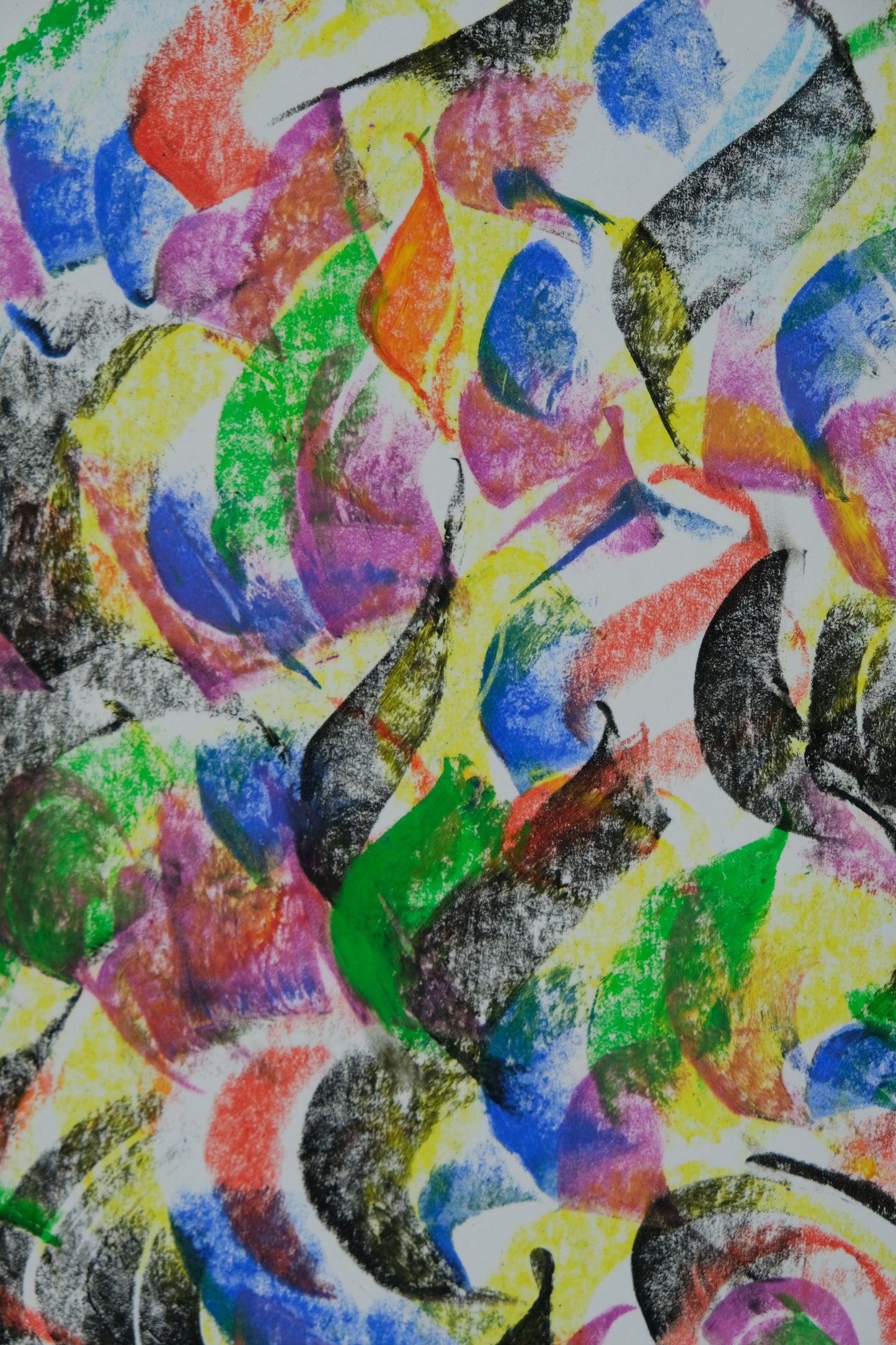 Françoise GALLE - Encre de feu - Pastel signé