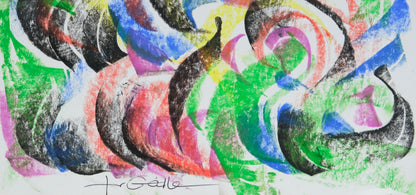 Françoise GALLE - Encre de feu - Pastel signé