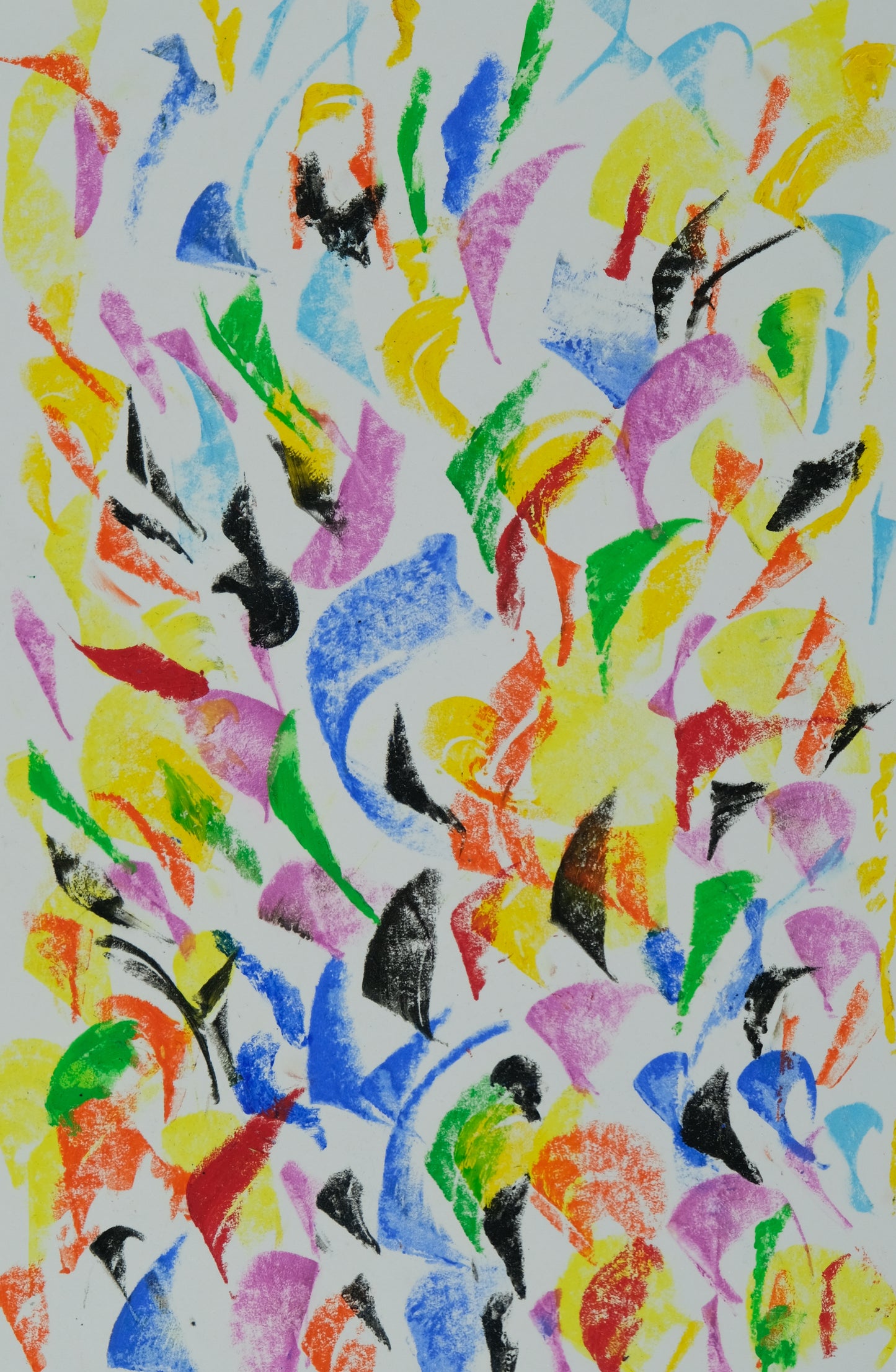 Françoise GALLE - La mélancolie colorée - Pastel signé