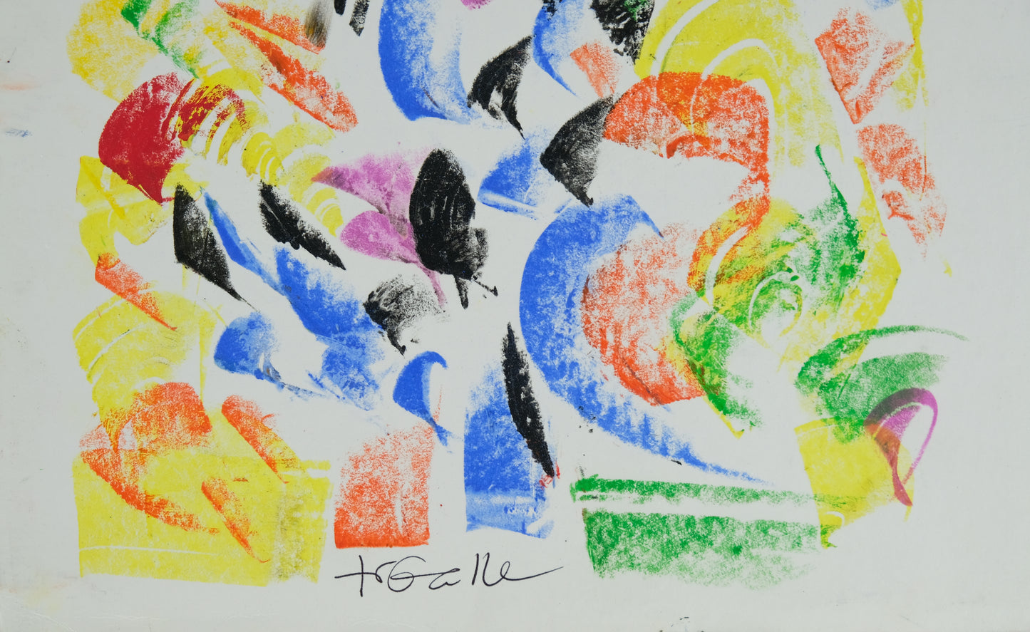 Françoise GALLE -Fractale de lumière - Pastel signé