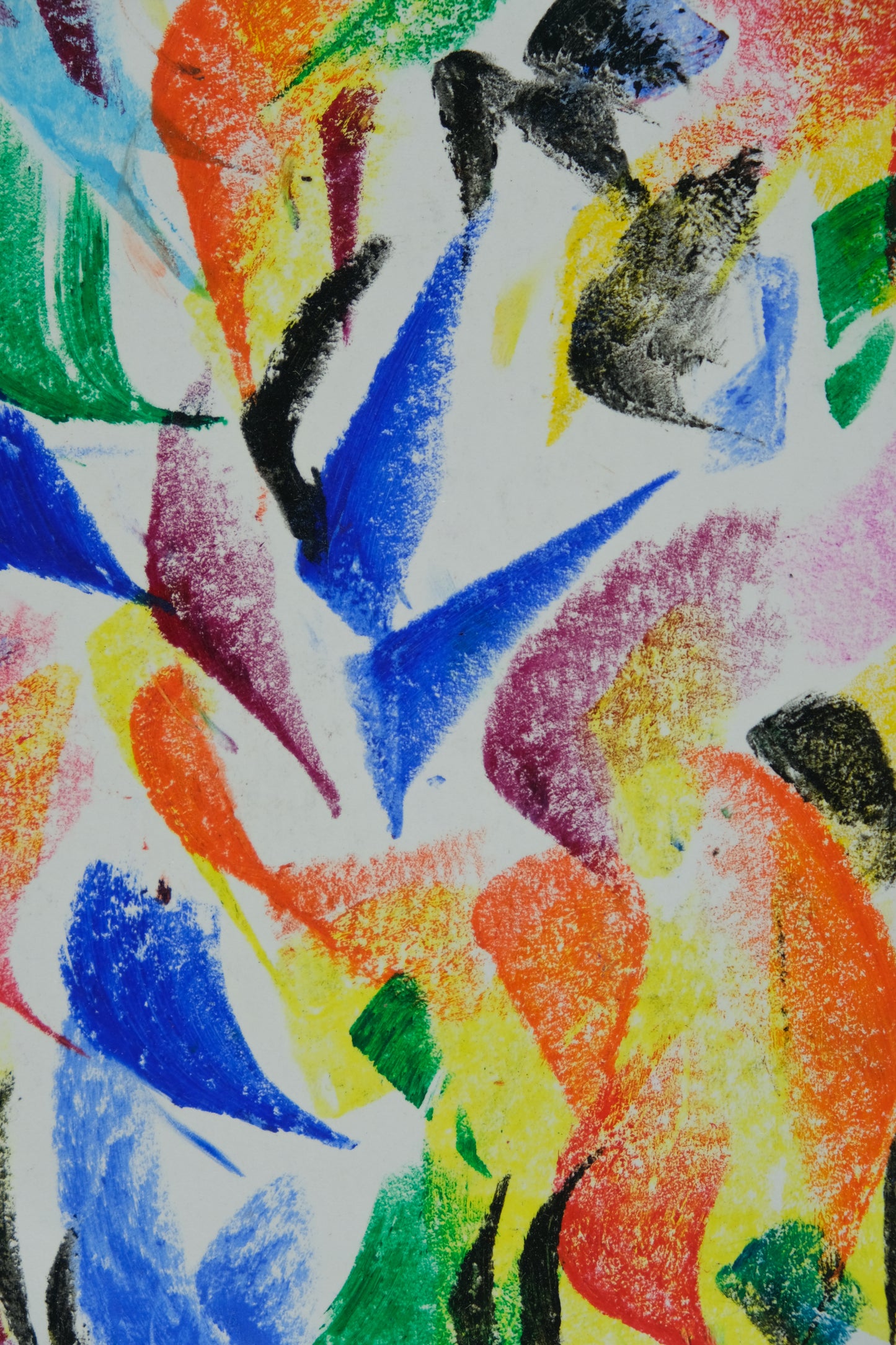 Françoise GALLE - Eclat flamboyant - Pastel signé