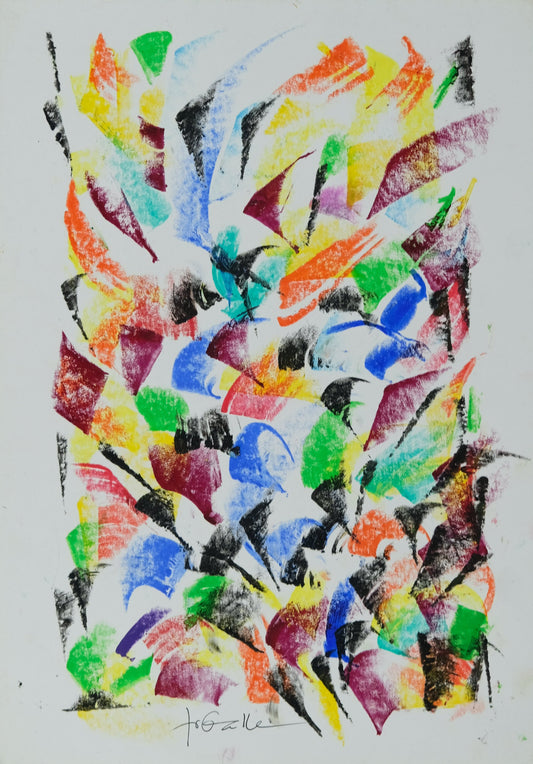 Françoise GALLE - Souffle nocturne I - Pastel signé